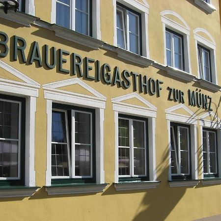 Brauereigasthof Zur Muenz Seit 1586 Hotel Guenzburg Luaran gambar